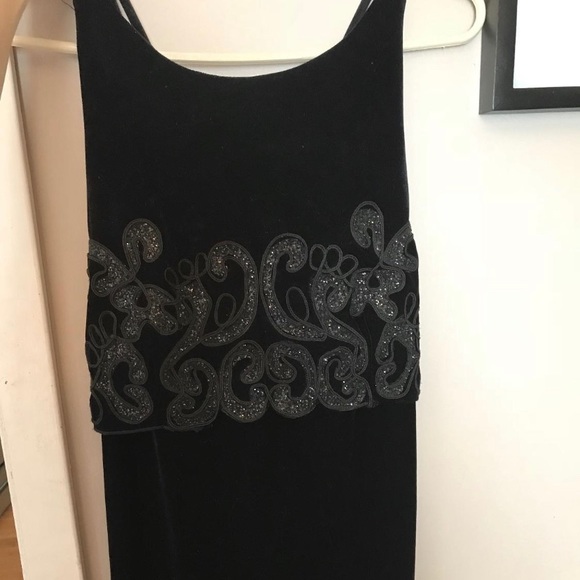 Velvet Floor Length Gown - Picture 1 of 4